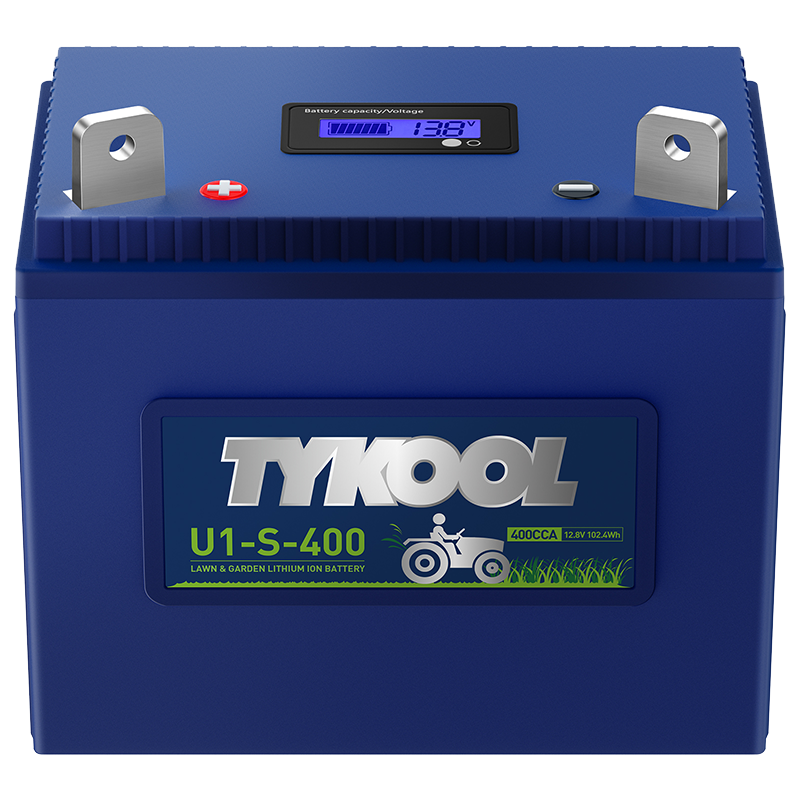 TYKOOL Lithium LiFePO4 Group U1 8Ah 400CCA Lawn Mower Battery