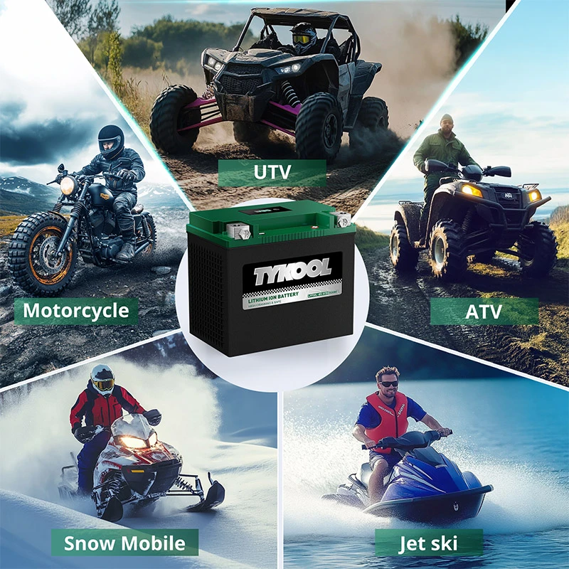 TYKOOL YIX30L-BS 12.8V 650CCA Lithium LiFePO4 Motorcycle ATV Battery