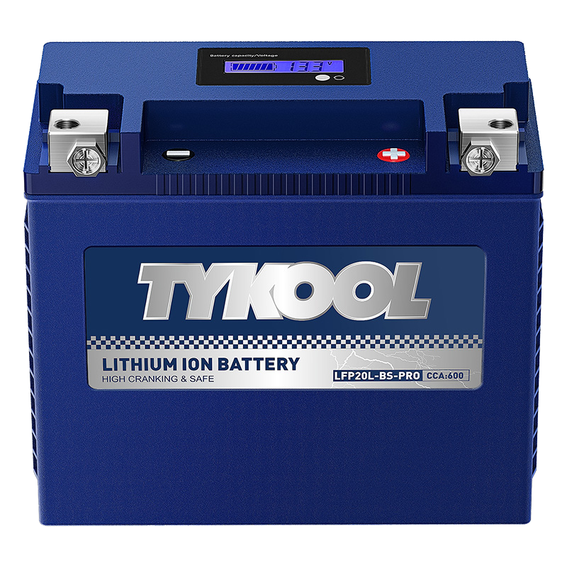 TYKOOL YTX20L-BS-PRO 12.8V 600A Lightweight Lithium Motorcycle ATV UTV Battery