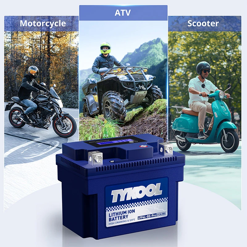 TYKOOL YTX4L-BS-PRO 12.8V 180A High Performance Lithium Motorcycle Battery