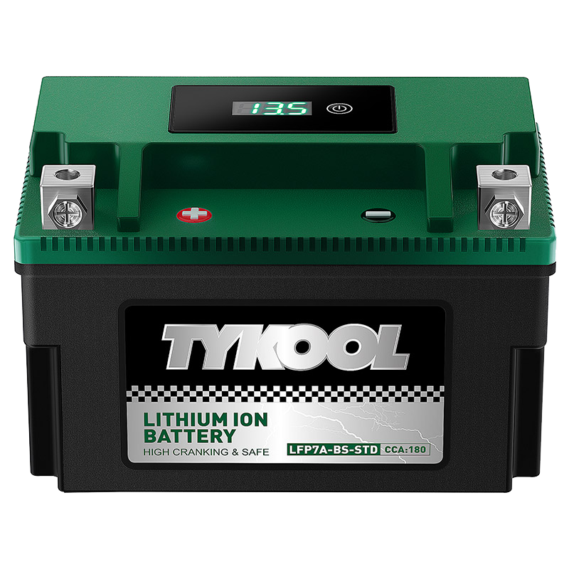 TYKOOL YTX7A-BS 12.8V 180CCA Lithium Powersports Motorcycle Battery