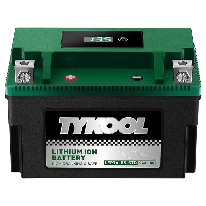 TYKOOL YTX7L-BS-STD 180CCA Lithium LiFePO4 Motorcycle ATV Battery