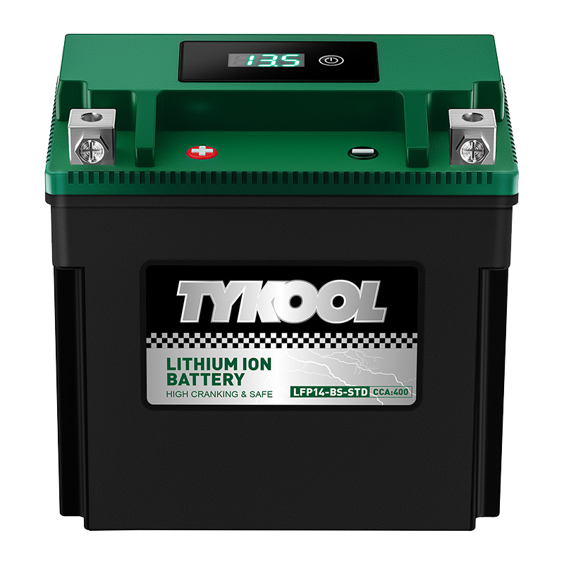 TYKOOL YTX14-BS 12.8V 400CCA Lithium Motorcycle Snowmobile  Battery