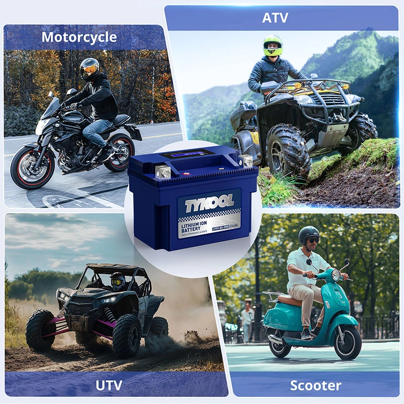 TYKOOL YTX9-BS -PRO 300CCA Long-life Lithium LiFePO4 Motorcycle ATV Battery