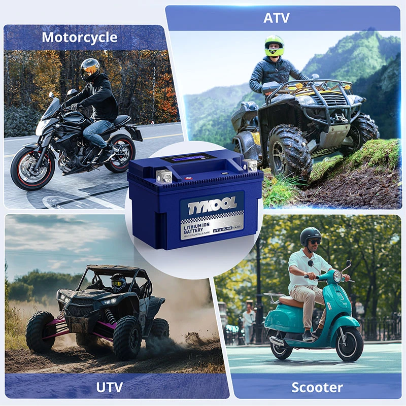 TYKOOL YTX12-BS-PRO Fast-charging Lithium LiFePO4 Motorcycle Scooter Battery