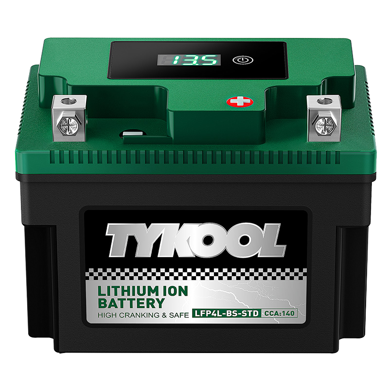 TYKOOL YTX4L-BS 12.8V 140CCA Lithium LiFePO4 Motorcycle Battery