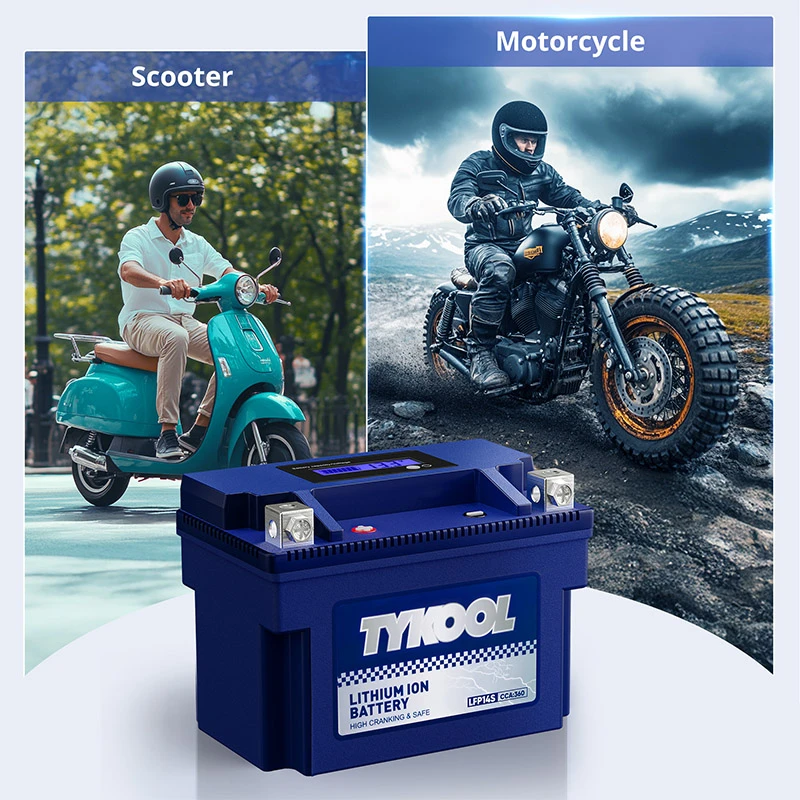 TYKOOL YTZ14S 12V 6Ah 360CCA Lithium LiFePO4 Scooter Motorcycle Battery