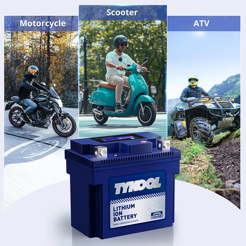 TYKOOL YTZ7S Lithium LiFePO4 12V 4Ah 240 CCA Scooter Motorcycle Battery