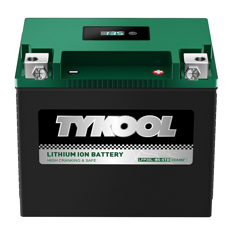 TYKOOL YIX30L-BS 12.8V 650CCA Lithium LiFePO4 Motorcycle ATV Battery