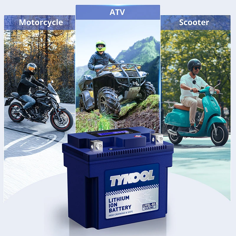 YTX5L-BS High Performance lithium LiFePO4 Motorcycle Battery