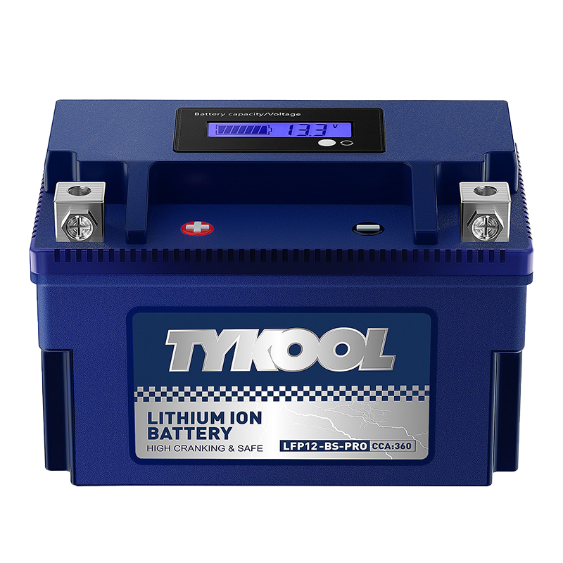 TYKOOL YTX12-BS-PRO Fast-charging Lithium LiFePO4 Motorcycle Scooter Battery