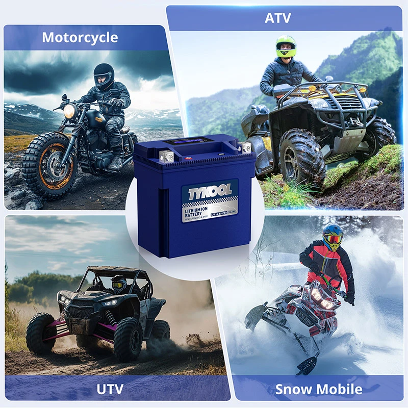 TYKOOL YTX14-BS-PRO 8Ah 480A Low-temperature Lithium Motorcycle Snowmobile Battery