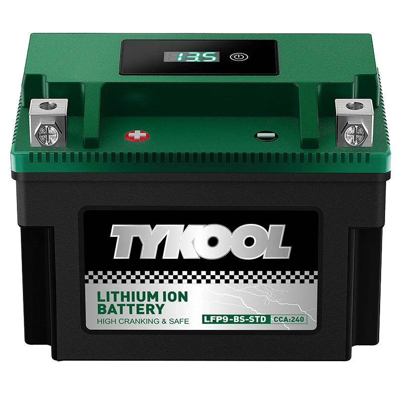 TYKOOL YTX9-BS-STD 12V 5AH Lithium LiFePO4 Powersports Battery